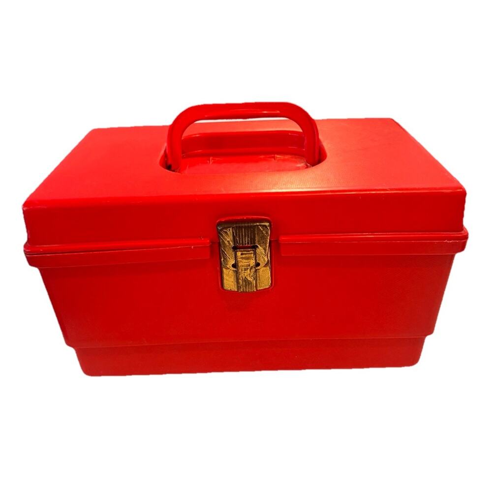 Vintage Wilson Wil-Hold Sewing Red Box Medium Size Plastic